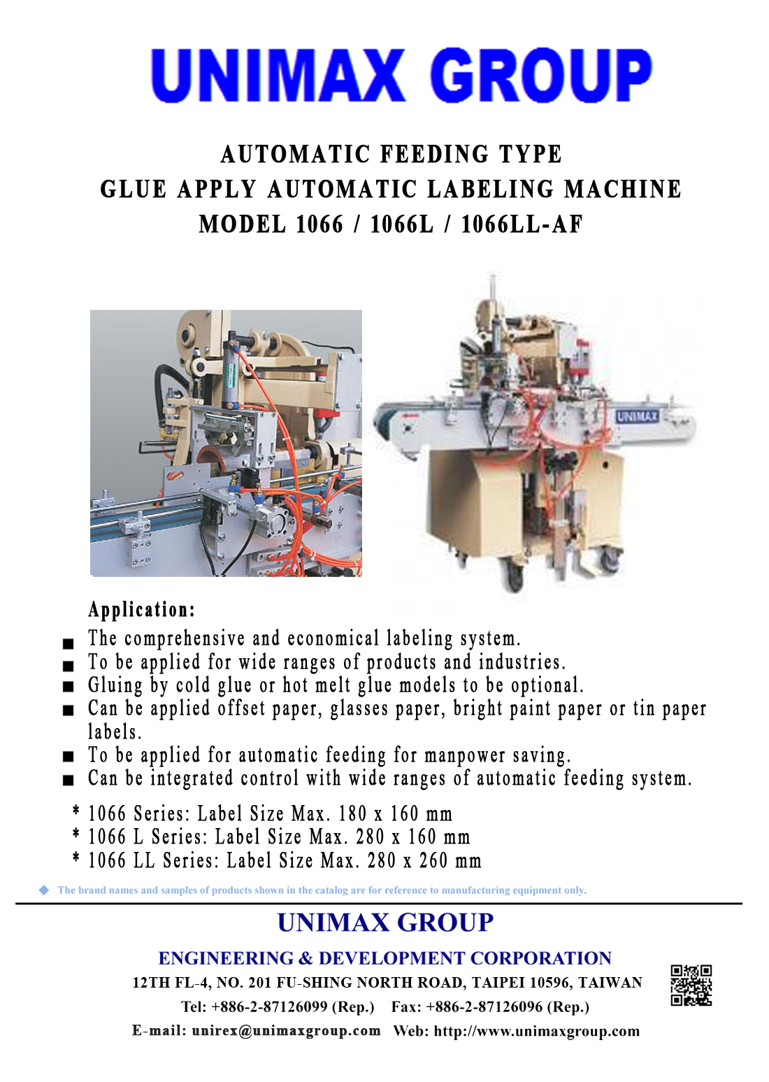 Automatic Feeding Type 66 / 66L / 66LL-AF Labeling Machine
